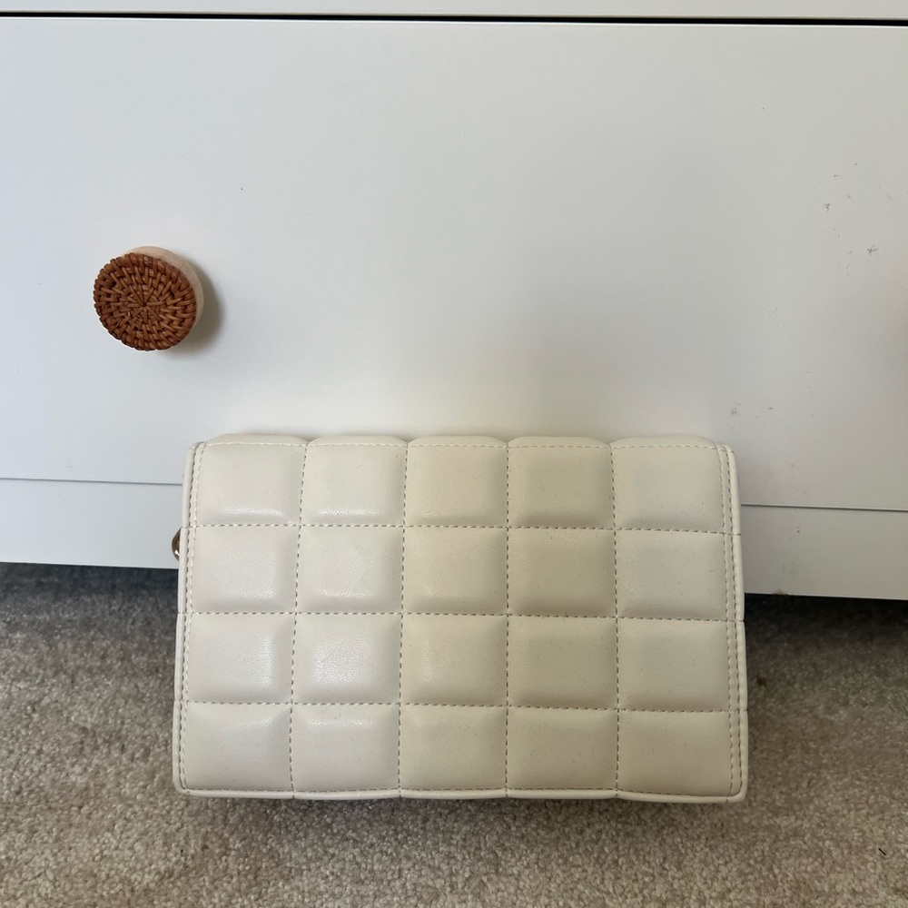 White Quilted Women's Bag